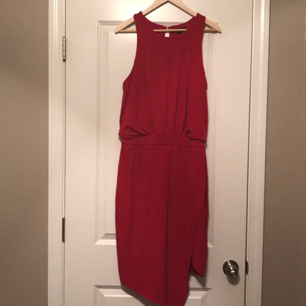 Banana Republic Red Tulip Hem Dress